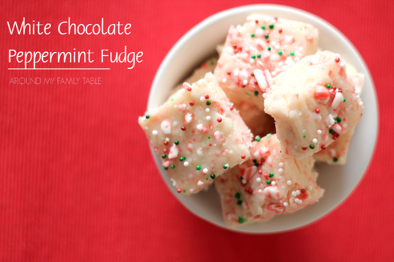 White Chocolate Peppermint Fudge