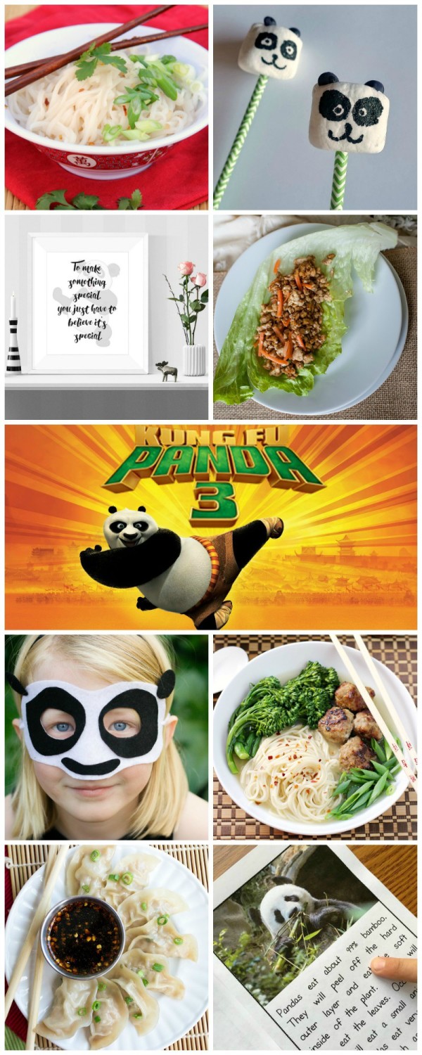 Kung Fu Panda inspired recipes & crafts