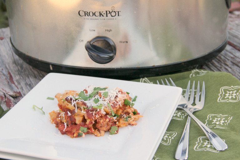 Slow Cooker Turkey Lasagna Around My Family Table