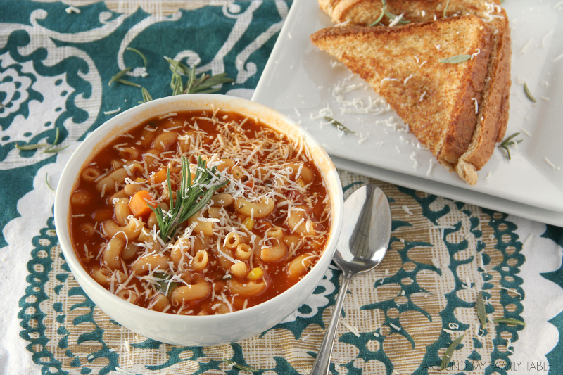 This simple and delicious Tomato Noodle Soup is ready in about 15 minutes and goes perfect with a grilled cheese sandwich.