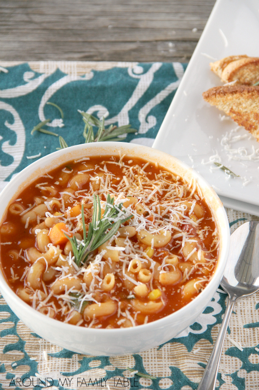 This simple and delicious Tomato Noodle Soup is ready in about 15 minutes and goes perfect with a grilled cheese sandwich.