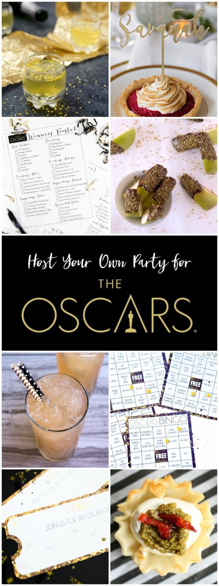 Host Your Own Party for the Oscars with these star studded recipes, crafts, and printables!