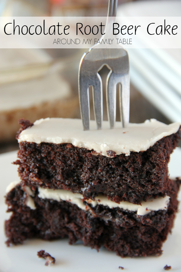 Chocolate and root beer join together for this easy and scrumptious 4-ingredient CHOCOLATE ROOT BEER CAKE dessert.