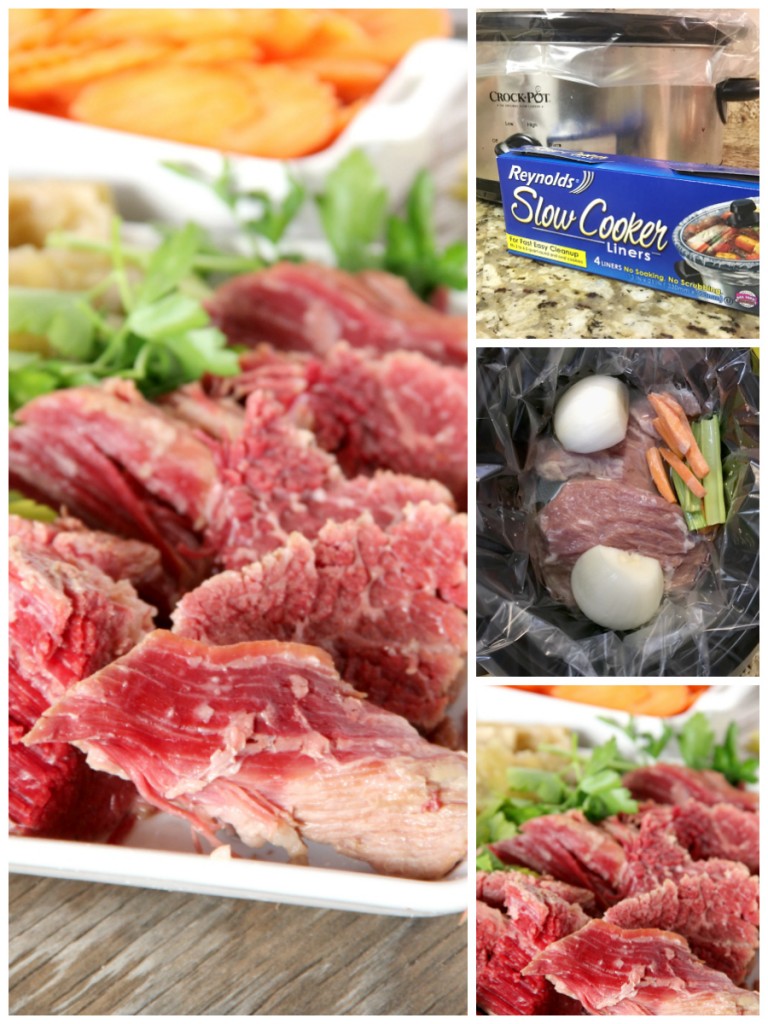 This Slow Cooker Corned Beef Recipe is easy to throw together and will be a great addition to any St. Patrick's Day Party! 