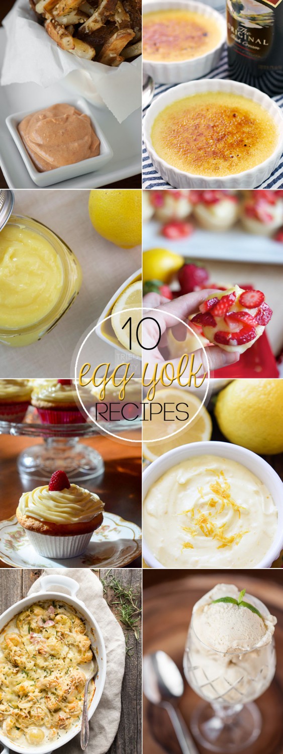 Whether or not you have some extra egg yolks in your fridge from another project that you're looking to use up these 10 Recipes for Egg Yolks will make you happy!