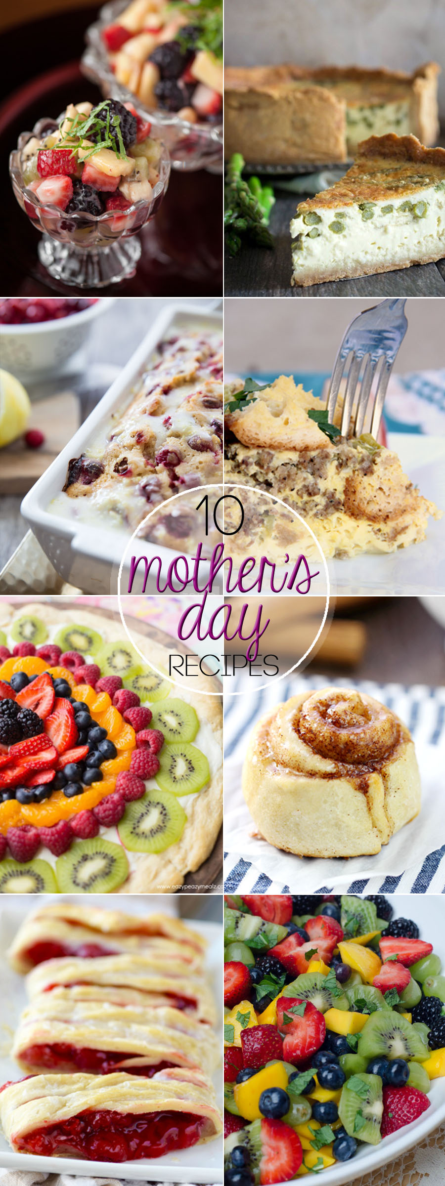 Whether you are hosting Mother's Day Brunch or just want to surprise mom with a special breakfast, these 10 MOTHER'S DAY BRUNCH IDEAS are just what you need for the perfect meal.