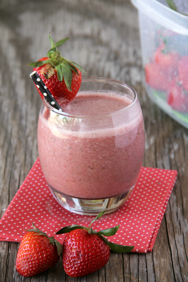 When strawberries are in season, I make these Fresh Strawberries Smoothies almost every day. 