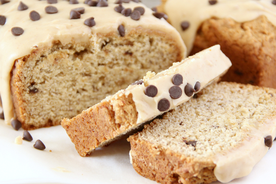 Quick breads are comfort food and this Chocolate Chip Peanut Butter Banana Bread with Peanut Butter frosting will quickly become a family favorite in your home. 