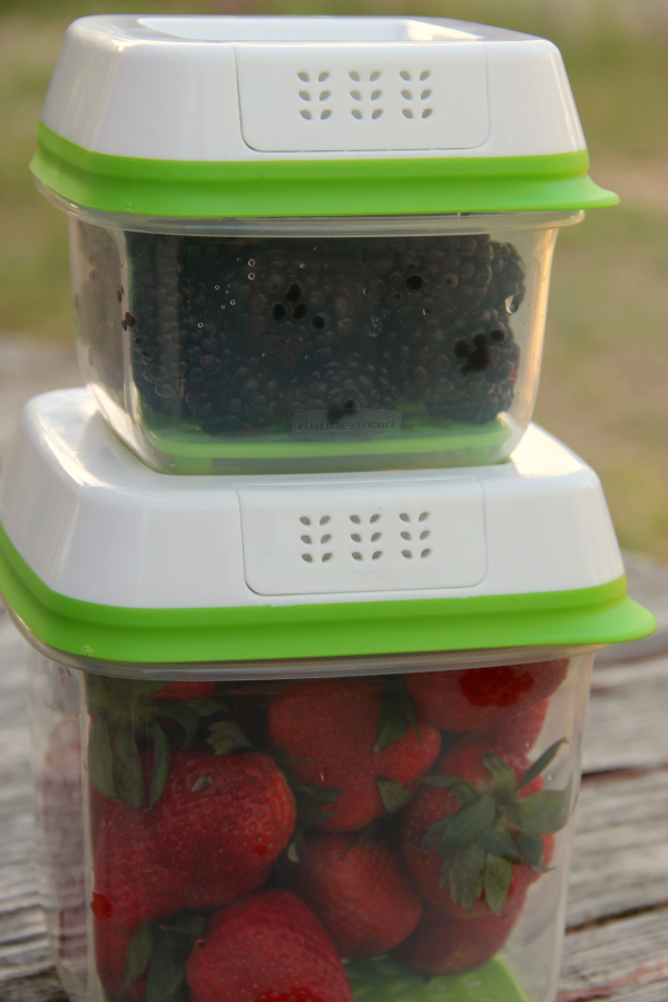 rubbermaid with fruit