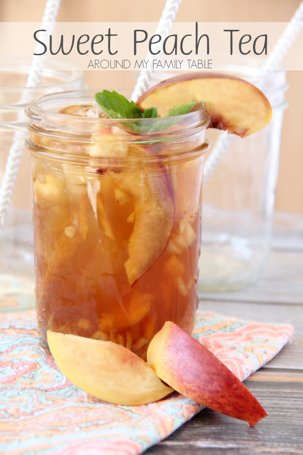 Sip on this Sweet Peach Iced Tea this summer while you lounge by the pool. You'll have no regrets plus it's packed with tons of peaches with a hint of sweetness.