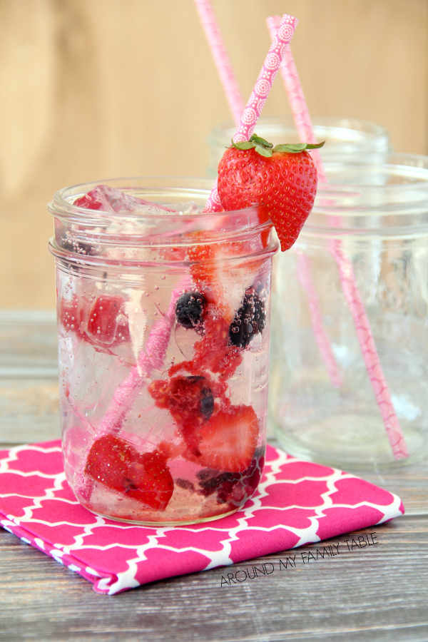 There are just 3 simple ingredients for this refreshing and low calorie Berry Spritzer. It will be your go-to summer drink for sure!