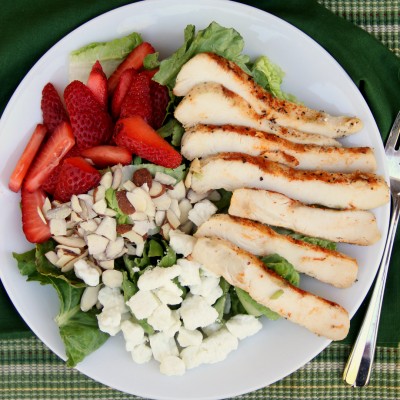 Strawberry Almond Chicken Salad