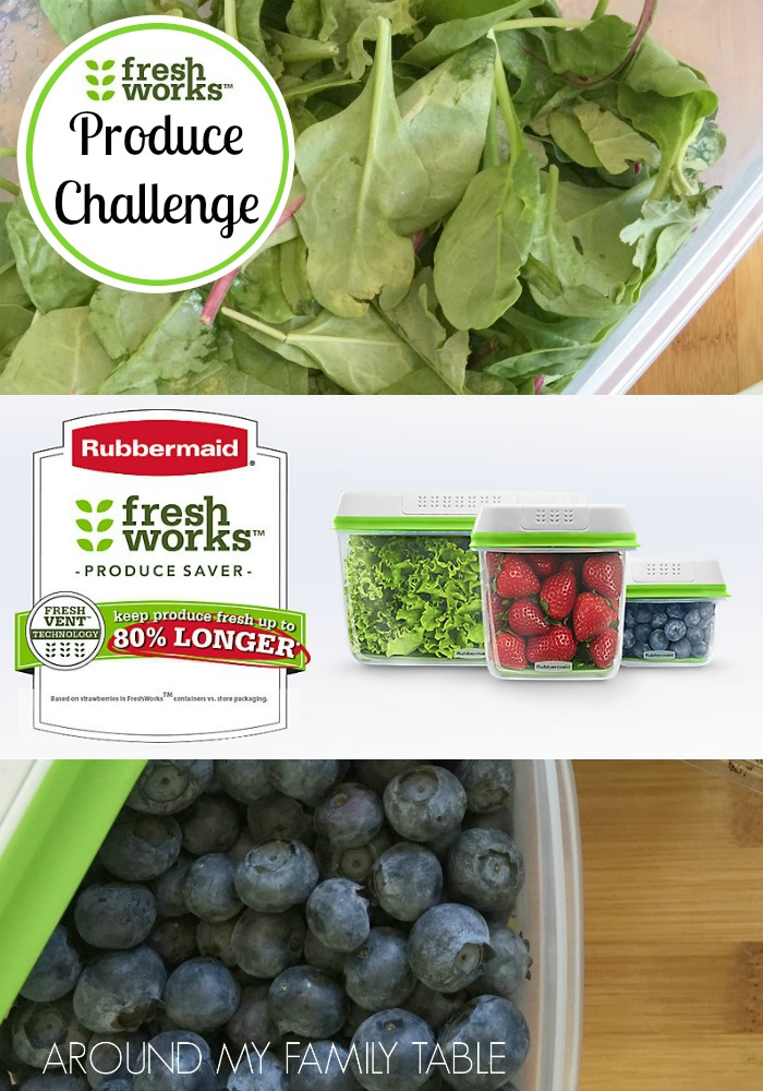 Rubbermaid FreshWorks Produce Challenge Around My Family Table
