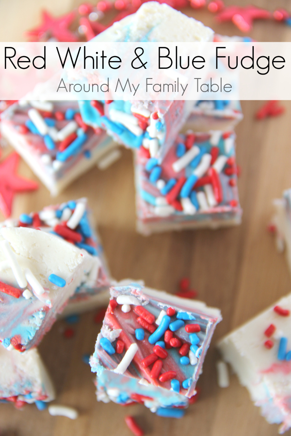 Celebrate summer with a delicious White Chocolate Fudge. The festive Red, White, & Blue Fudge has only a couple ingredients and takes less than 5 minutes.