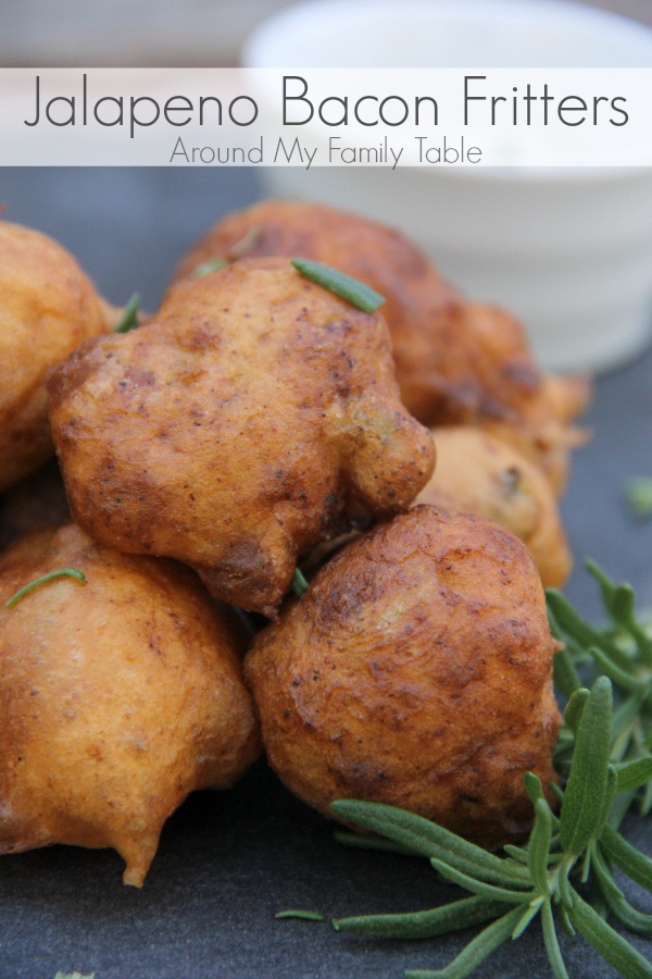 A little spicy, these Jalapeno Bacon Fritters perfect appetizers for parties, football games, or just because you want to.