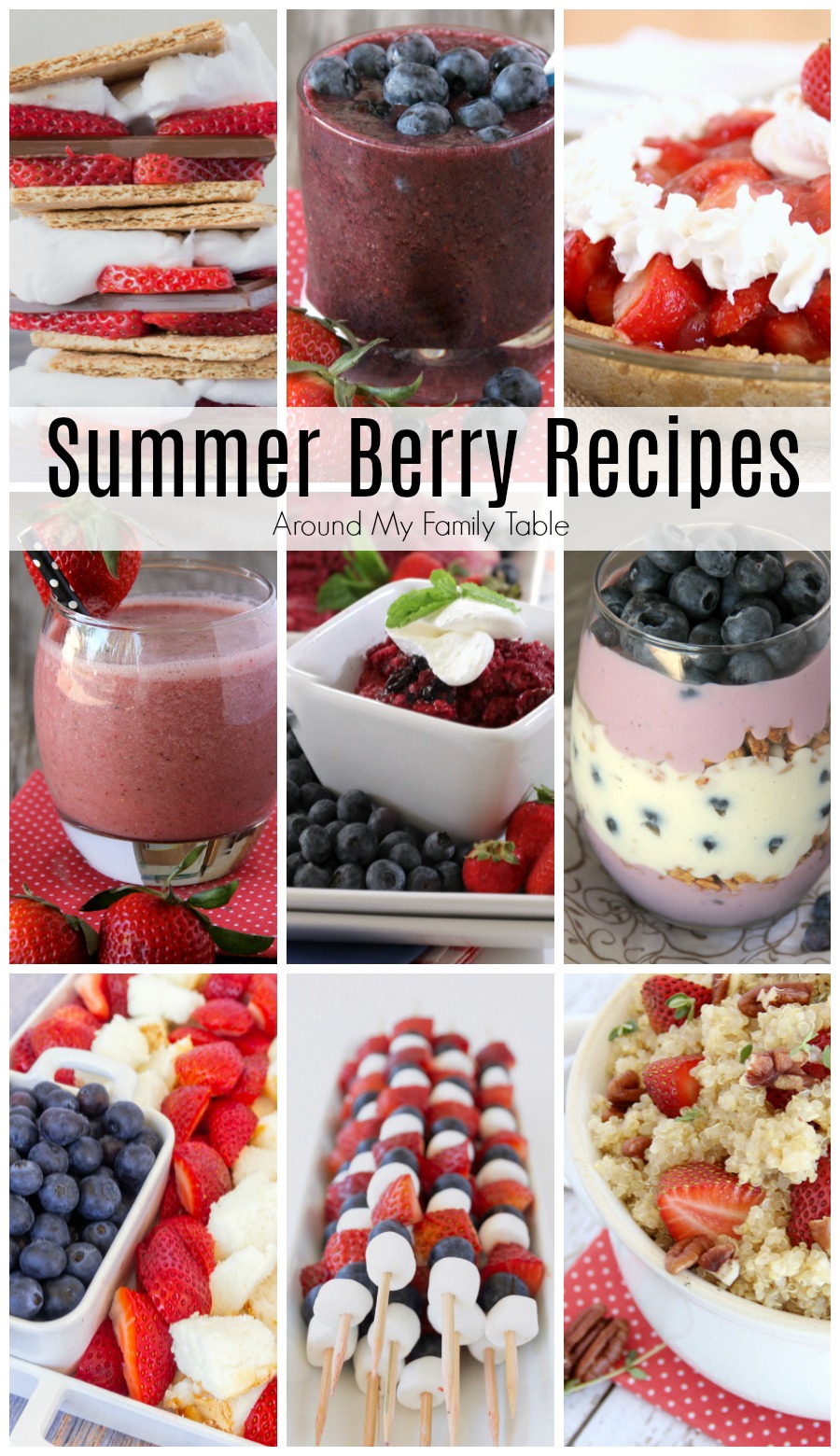 Summer is berry season!  I’ve got 33 delicious & easy Summer Berry Recipes that you have to try this year.