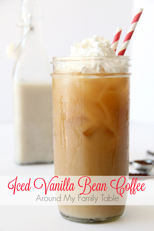 This sweet and bold Iced Vanilla Bean Coffee is the perfect pick-me-up on a hot day.