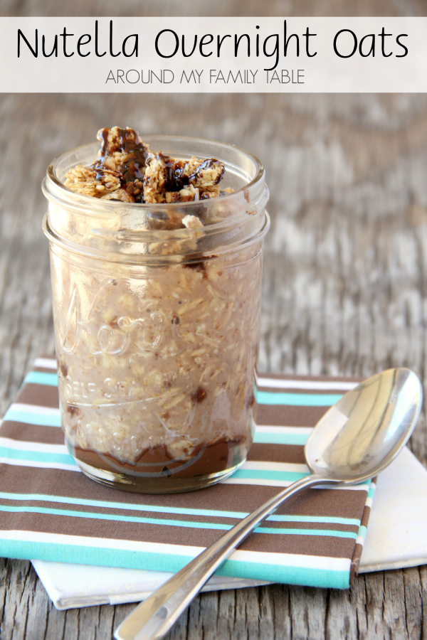 Whether you like your overnight oats hot or right out of the fridge, these Nutella Overnight Oats will get your day off to a great start.
