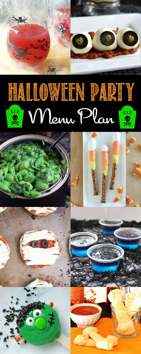 This Spooky Halloween Party Menu is sure to bring out all the ghosts and goblins for your party!