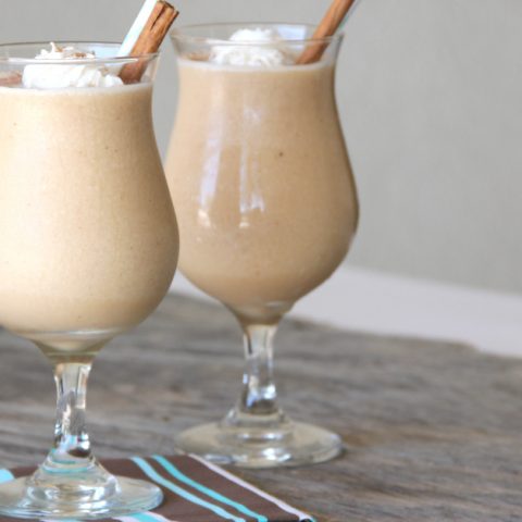 Frozen Chai Tea Frappuccino served in tall glasses