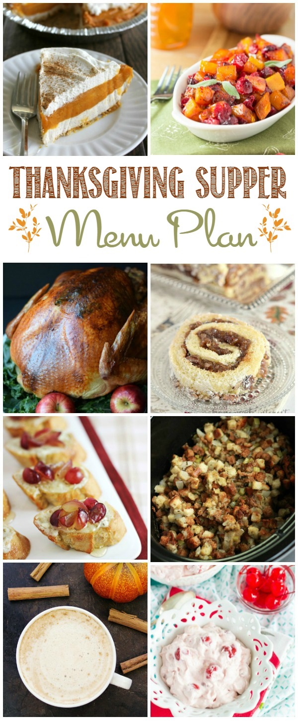 This delicious Thanksgiving Supper Menu is just what you need to host a successful Thanksgiving dinner.