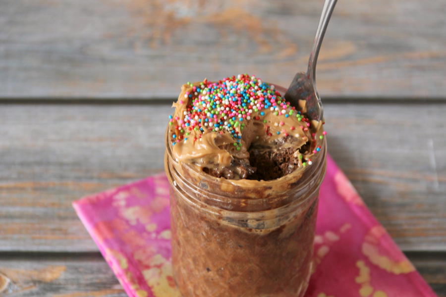 Life can be hectic, so take a few minutes for yourself with this easy and delicious Flourless Mug Cake. It's got just a couple of ingredients and is ready in less than 5 minutes.