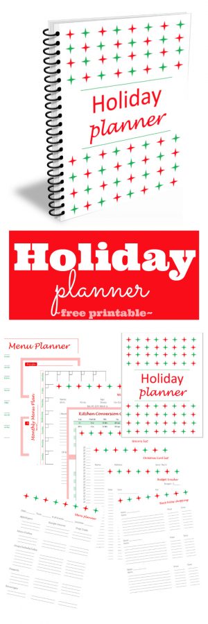 FREE Printable Holiday Planner - 20 pages - Around My Family Table