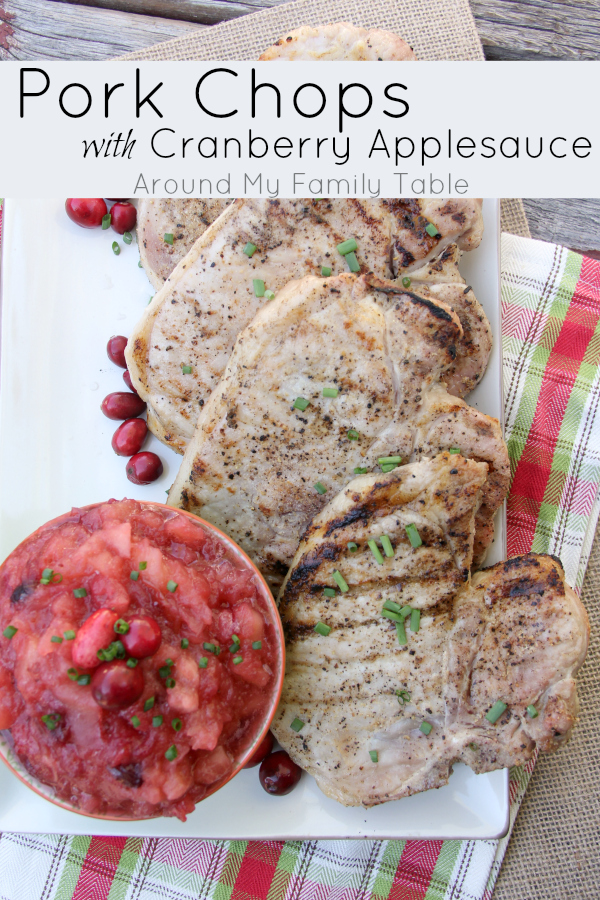 Pork Chops are great year round on the grill with just some simple seasonings, but making these Grilled Pork Chops with Cranberry Applesauce takes supper to a whole new level and turns it into a delicious holiday meal.