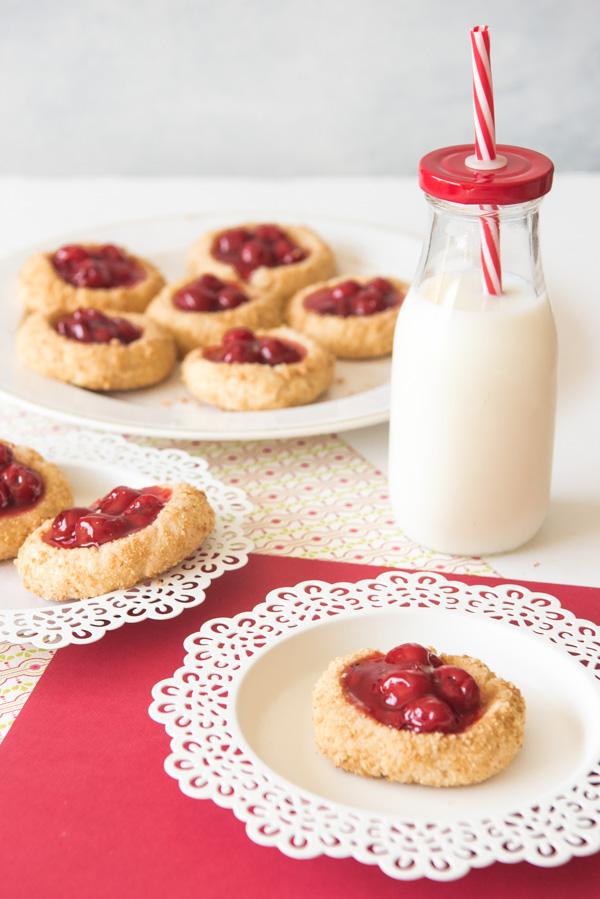 These delicious Cherry Cheesecake Cookies are a simple cookie twist on a classic Christmas dessert.