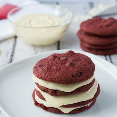 Red Velvet Cookies With Cream Cheese Frosting