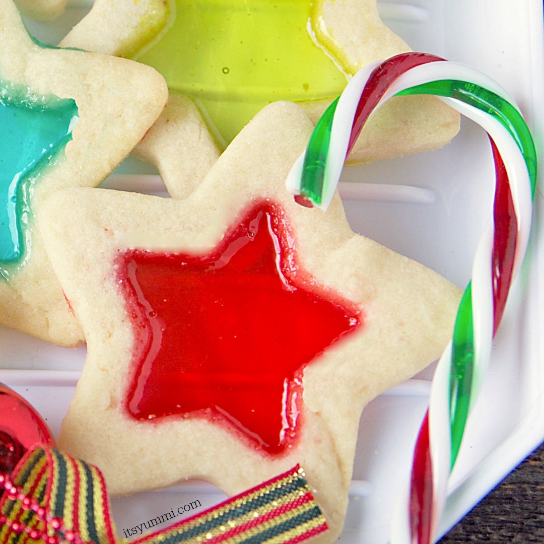 Stained Glass Cookies Around My Family Table