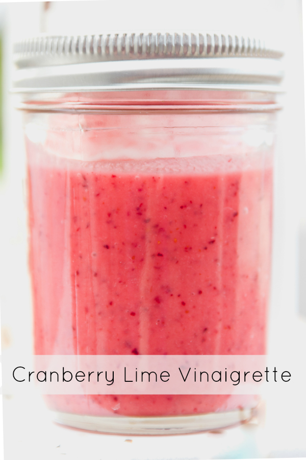 Simple Cranberry Lime Vinaigrette