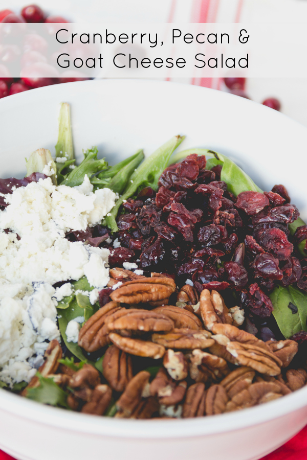 This delicious winter Cranberry Pecan & Goat Cheese Salad is just what you need to eat healthy without feeling deprived.