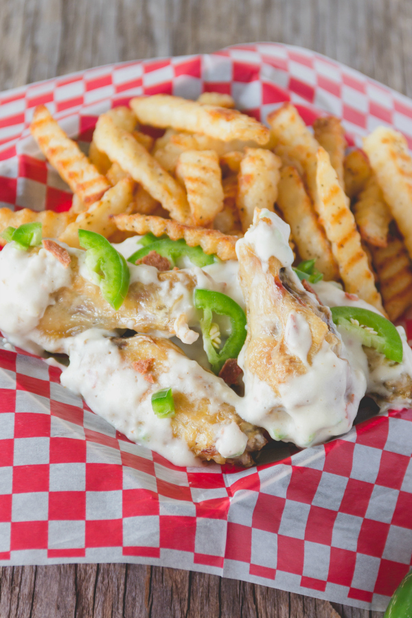 What happens when you have a love of chicken wings and jalapeno poppers? You make Jalapeno Popper Chicken Wings!