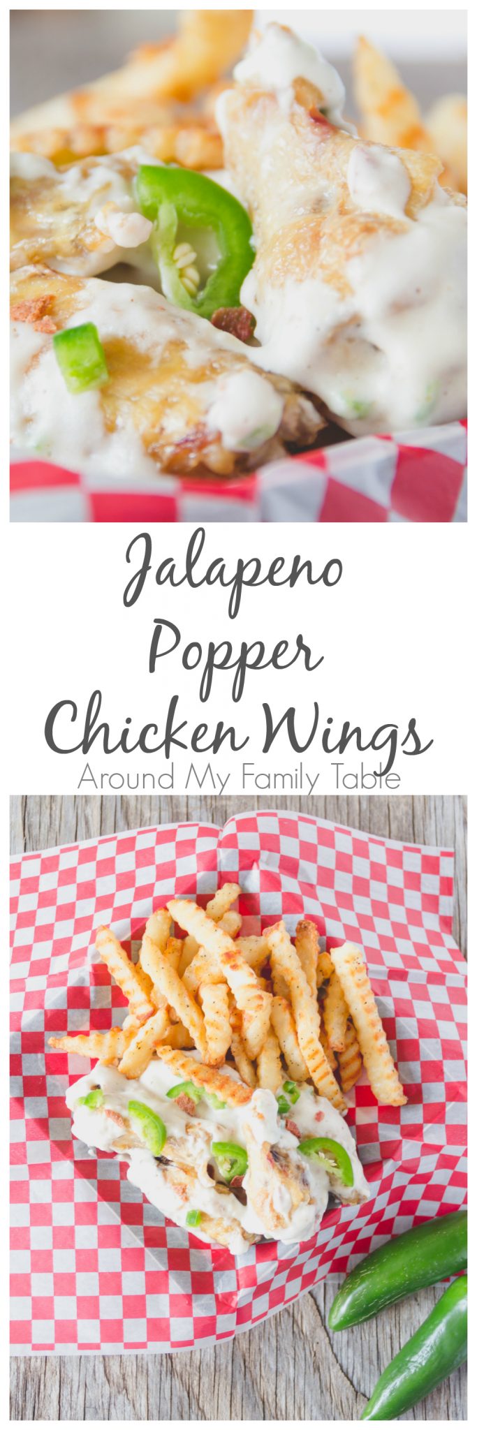 What happens when you have a love of chicken wings and jalapeno poppers? You make Jalapeno Popper Chicken Wings!