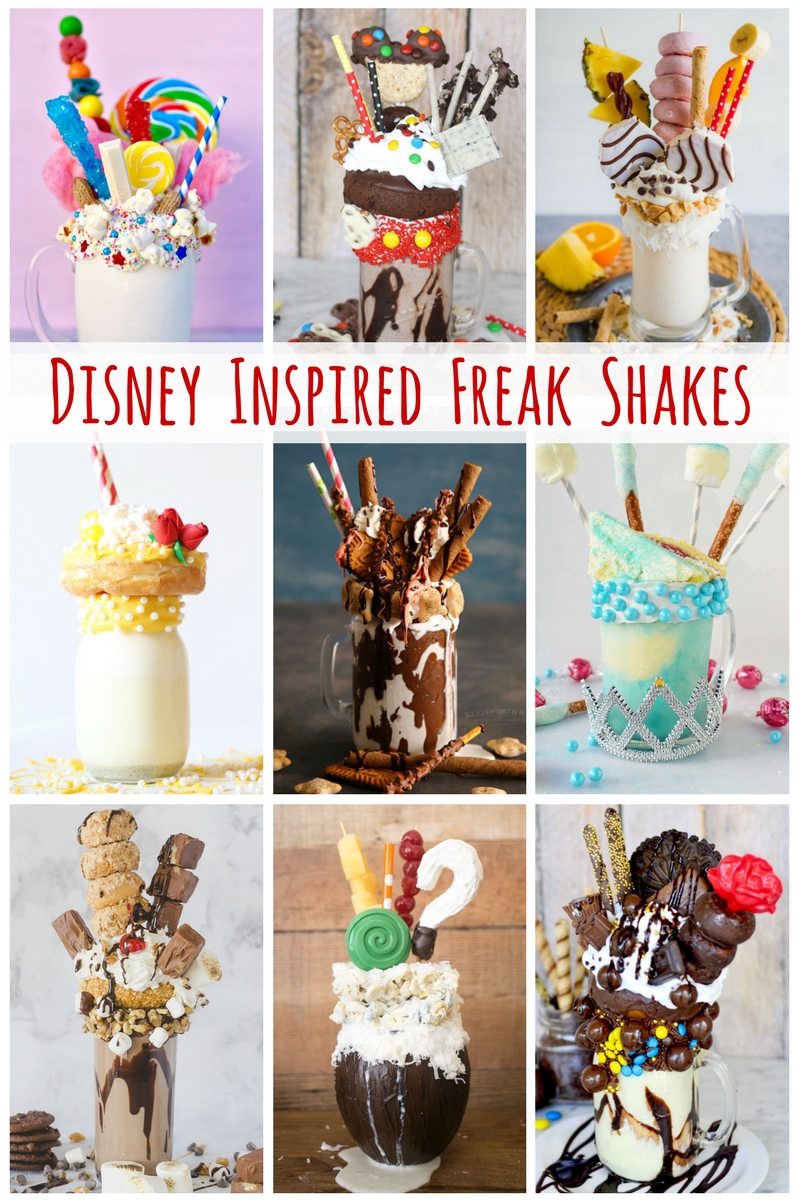 Have you fallen in love with the FREAK SHAKE movement yet? You'll love these Disney Inspired Freak Shakes.