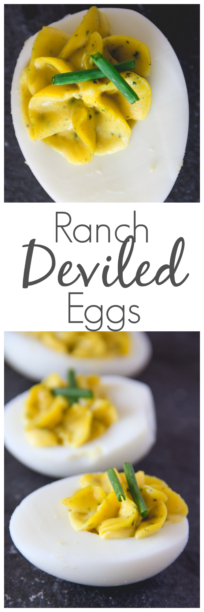 Add these Ranch Deviled Eggs to your holiday spread. Your family will thank you! They are filled with all the flavors you love plus a hint of ranch seasoning.