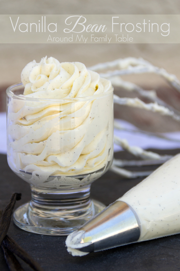 Adding real vanilla beans to delicious buttercream frosting makes a truly scrumptious Vanilla Bean Frosting that you'll love using over and over again.