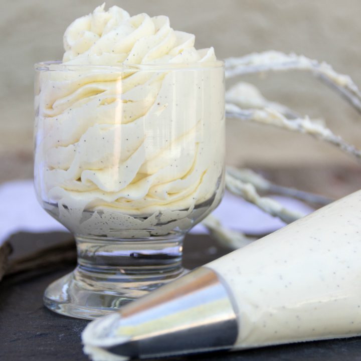 Adding real vanilla beans to delicious buttercream frosting makes a truly scrumptious Vanilla Bean Frosting that you'll love using over and over again.