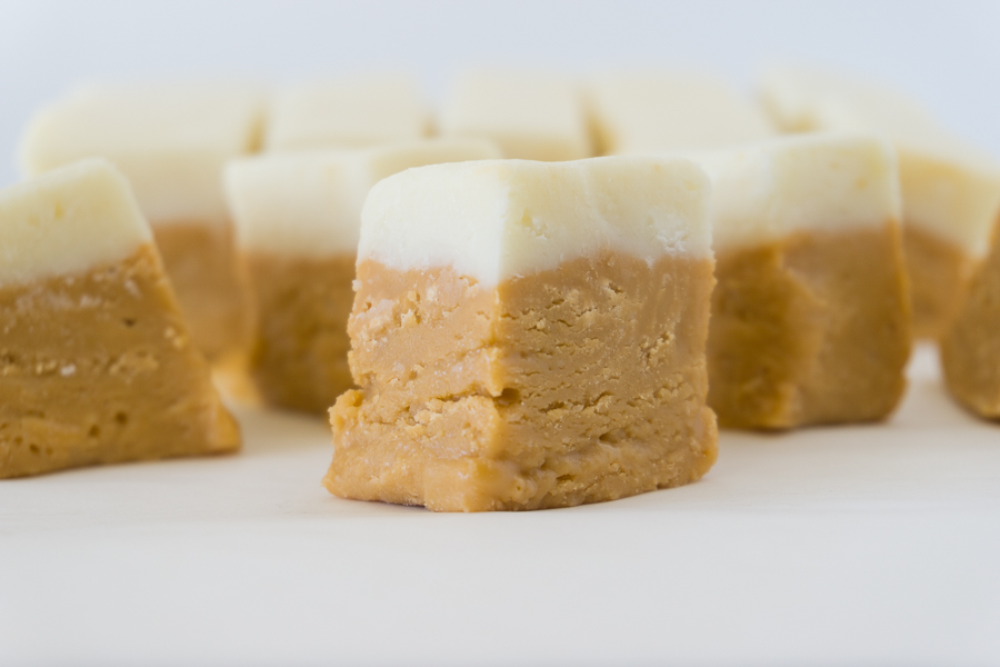 This delicious Butterbeer Fudge with a hint of rum is the perfect copycat version of the Honeydukes treat at Universal Studios.