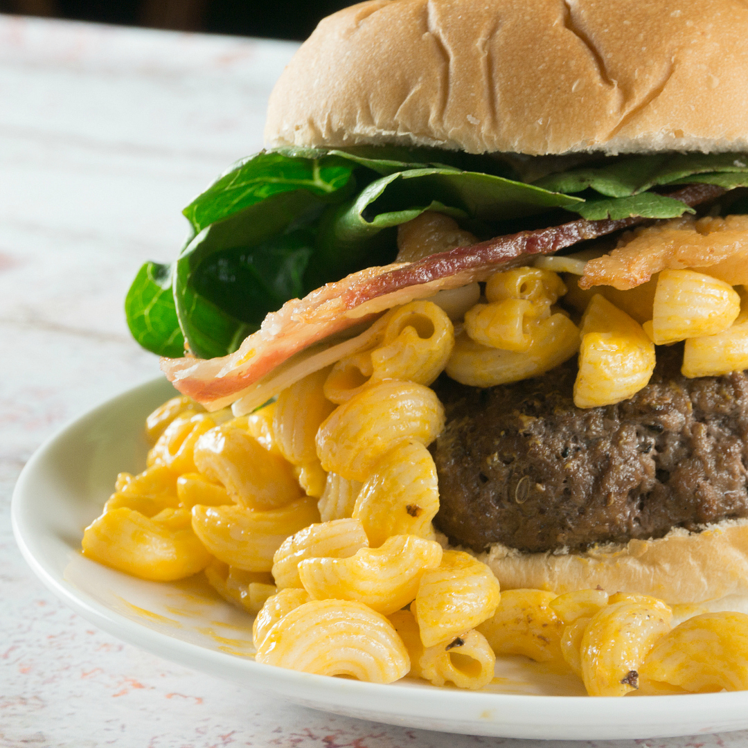 Mac Cheese Burger Around My Family Table