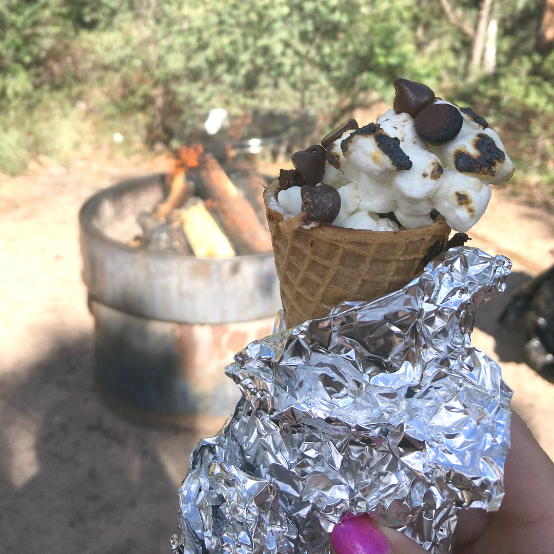 Campfire Ice Cream Cone Desserts Around My Family Table
