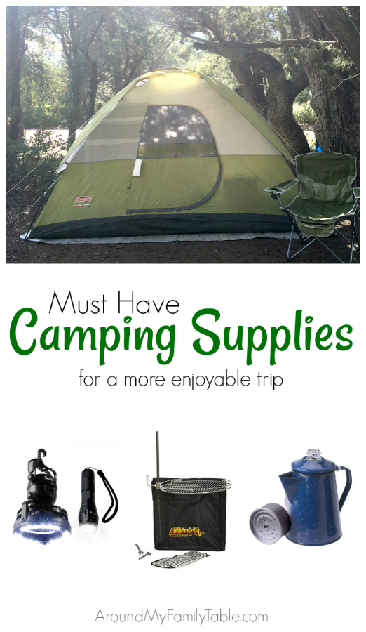 Must Have Camping Supplies Around My Family Table