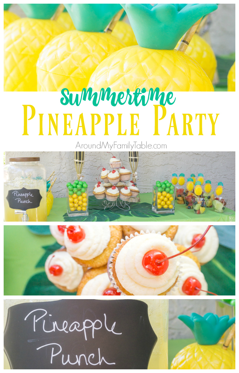 This Summertime Pineapple Party is such a fun, simple party idea & a perfect way to kickoff summer.