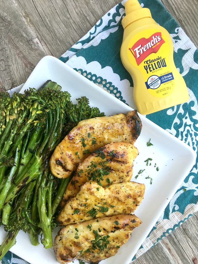 Grilled Chicken will hit the spot with a sweet and tangy Maple Mustard Glaze that will make you go back for seconds! There are only 5 ingredients in this Grilled Chicken with Mustard Maple Glaze!