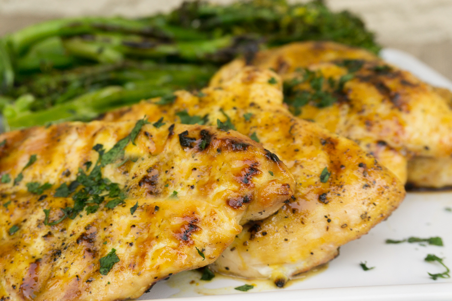 Grilled Chicken will hit the spot with a sweet and tangy Maple Mustard Glaze that will make you go back for seconds!