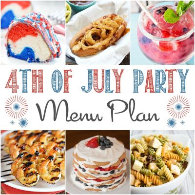 collage of 4th of july recipes