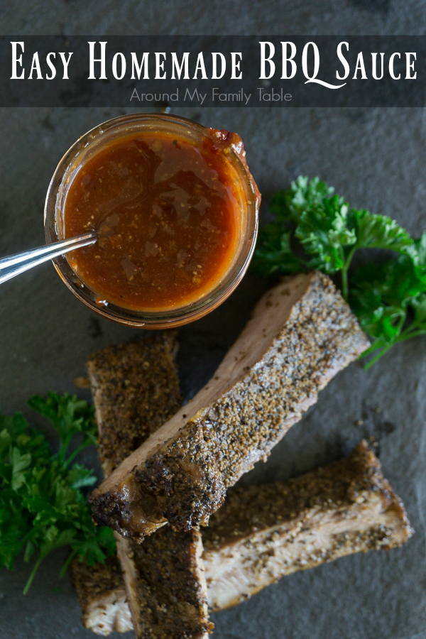 Summertime means it's time for all things BBQ. My Easy Homemade BBQ Sauce is simple, delicious, and a family favorite all summer long.