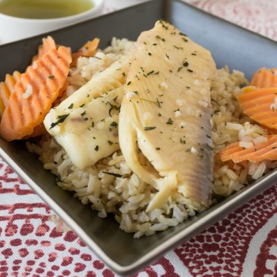 Green Tea Poached Tilapia