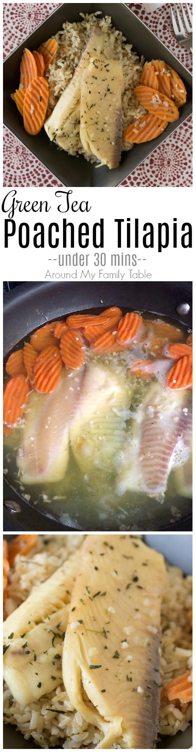 The subtle flavors of healthy green tea really give a delicious flavor to white fish. You'll love this Green Tea Poached Tilapia, it's divine and it's ready in about 15 minutes.